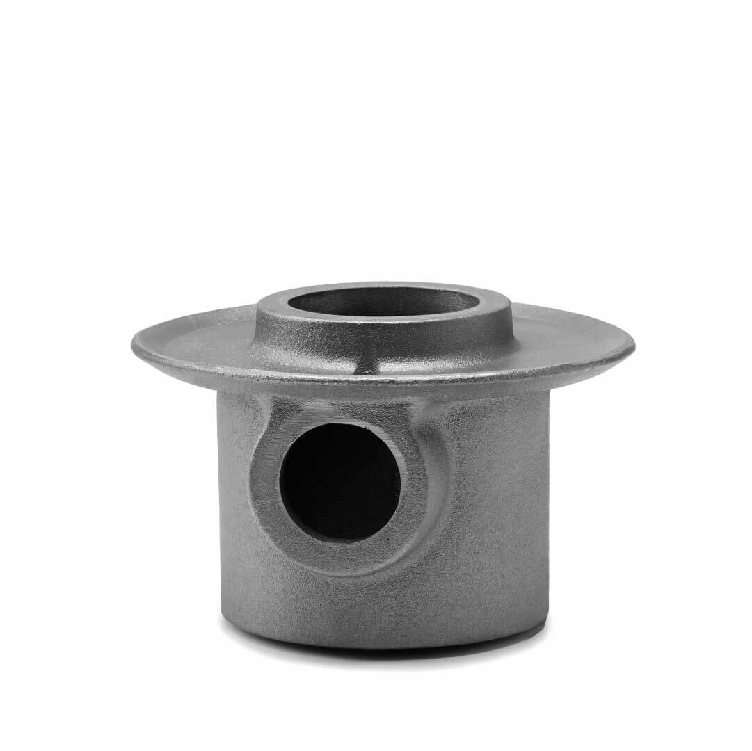 Pieza de fierro gris y aluminio para construcción